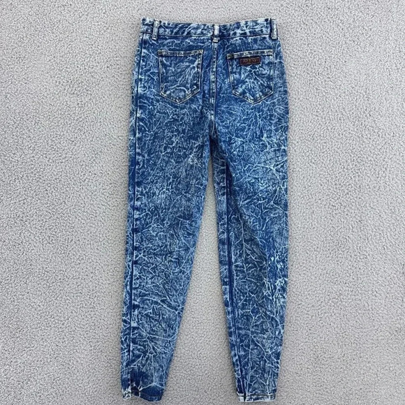 Vintage Acid‎ Wash Jeans High Waist 80s Stretch Ultra High Rise - Picture 11 of 16